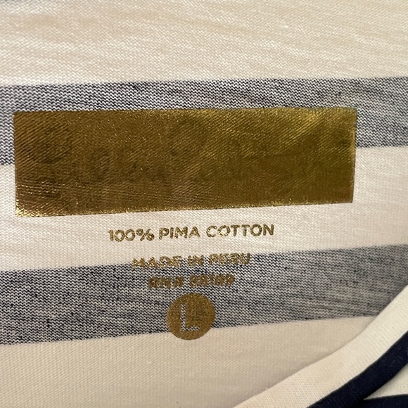 Lilly Pulitzer Navy White Punk Striped Linden A-Line Nautical Dress Sz L - Picture 5 of 10